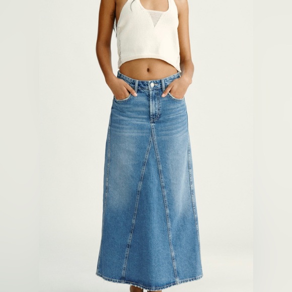 Zara Dresses & Skirts - 2000s Denim Maxi Skirt